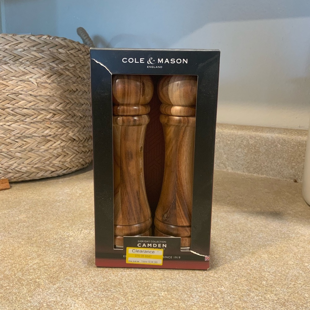 Cole & Mason Camden Wood Salt and Pepper Mills